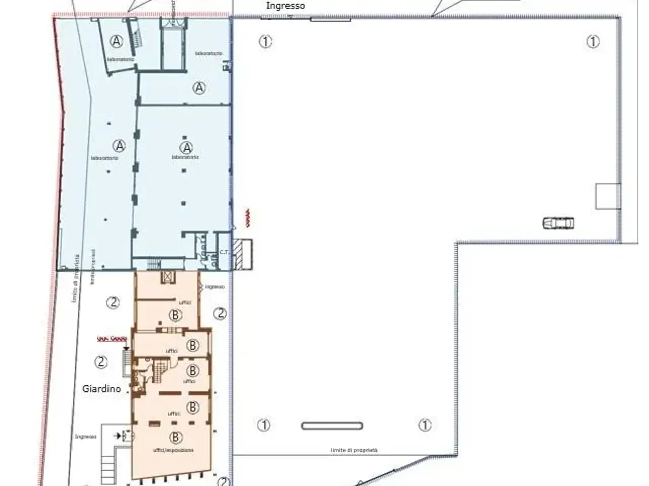 Immobile commerciale in , Segrate, {3} - Planimetria 1