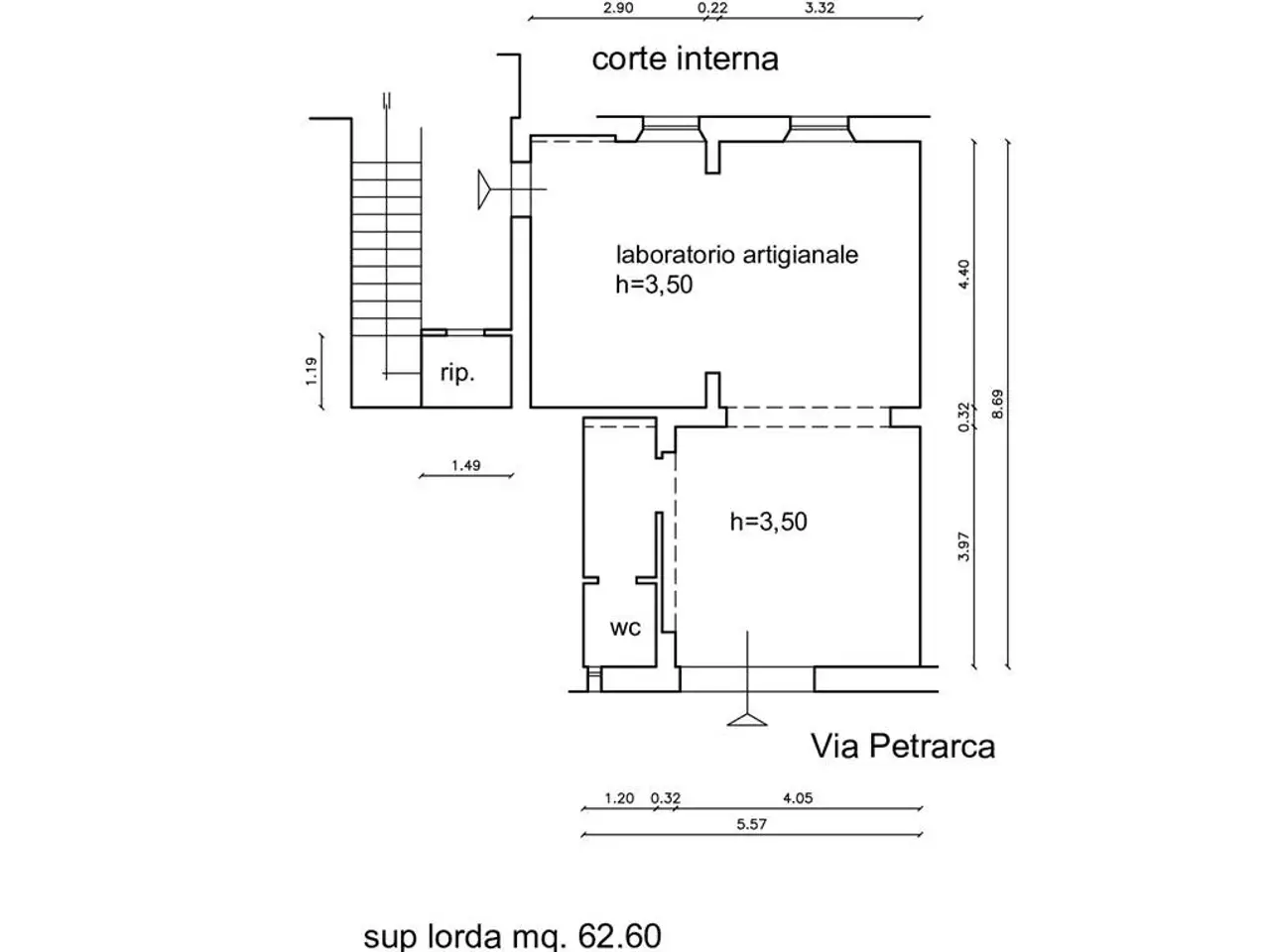 Negozio in , Cecina, {3} - Planimetria 1