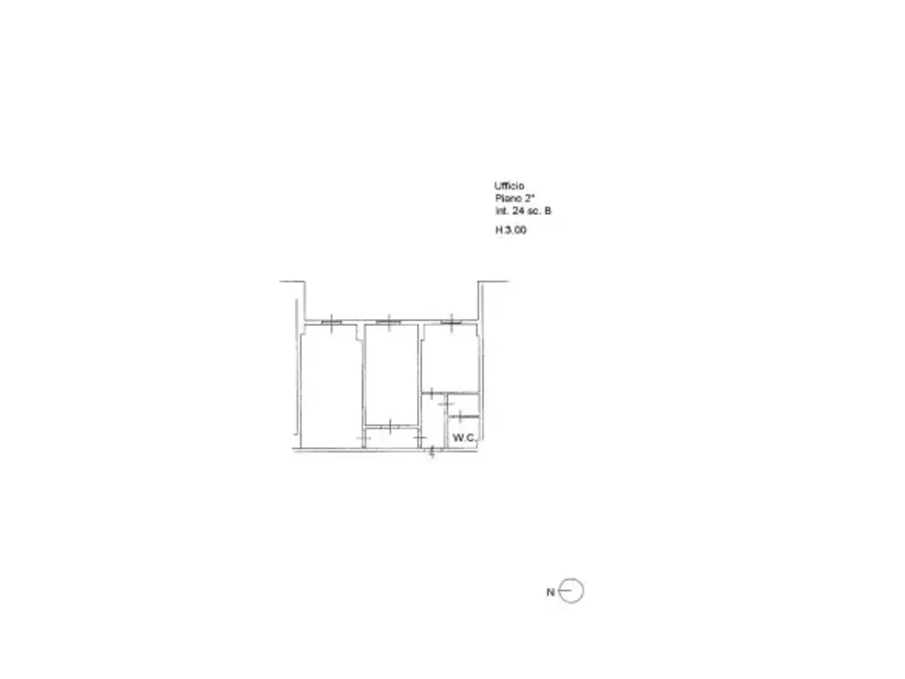 Ufficio in Via Giuseppe Capogrossi 24, Roma, {3} - Planimetria 1