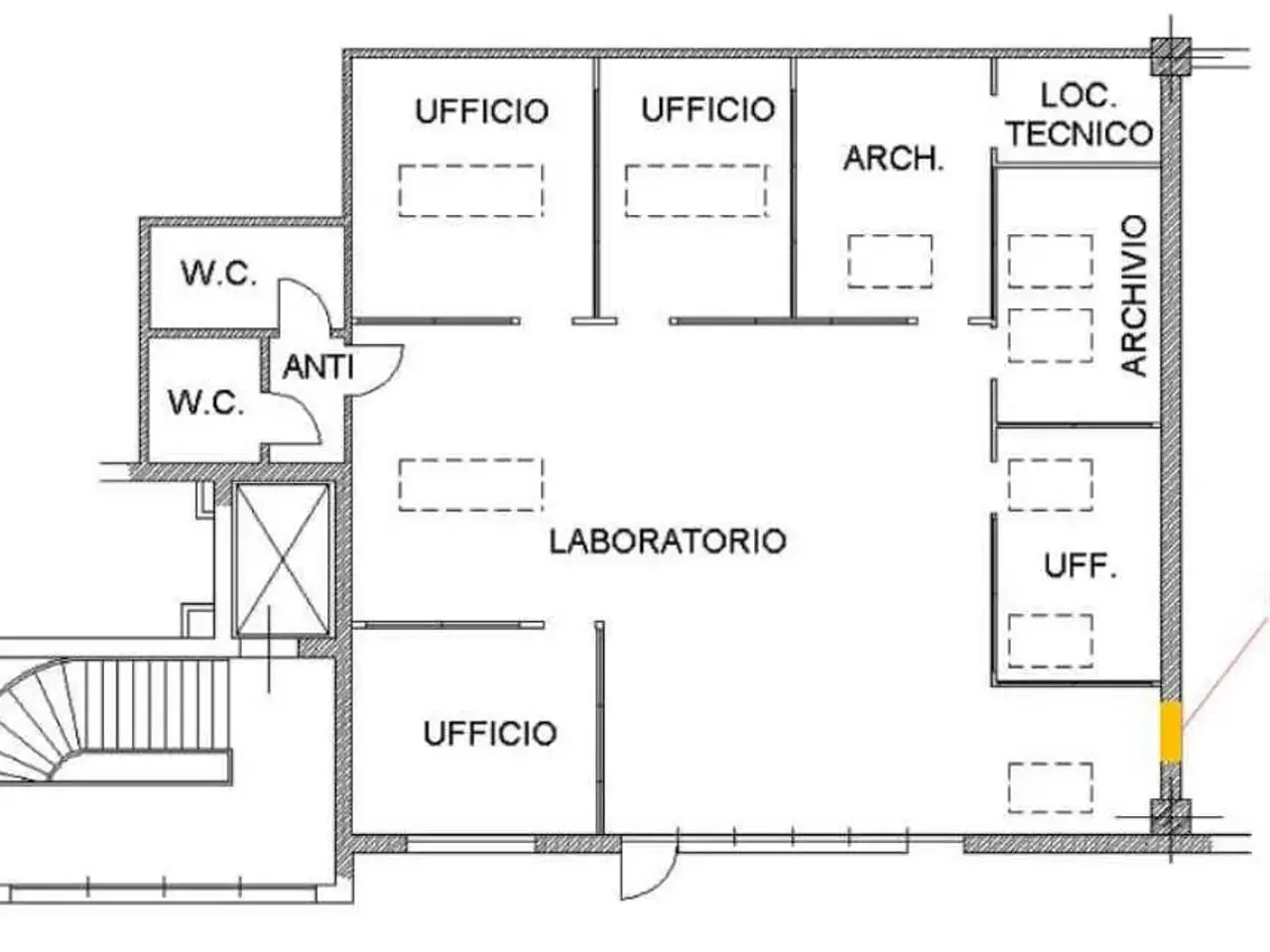 Palazzina commerciale in Viale Virgilio , Modena, {3} - Planimetria 1