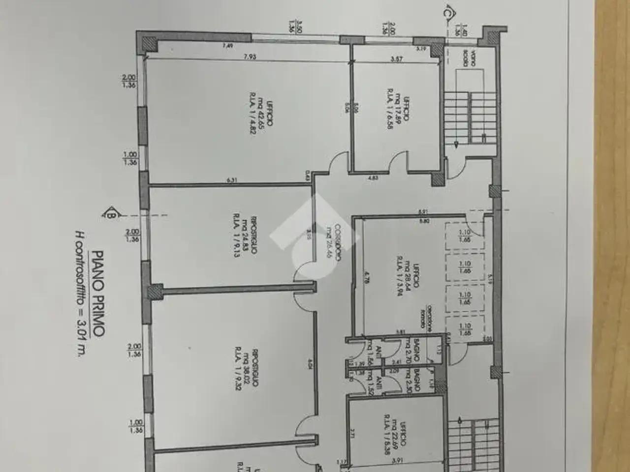 Ufficio in Via Enrico Fermi, Forli', {3} - Planimetria 1