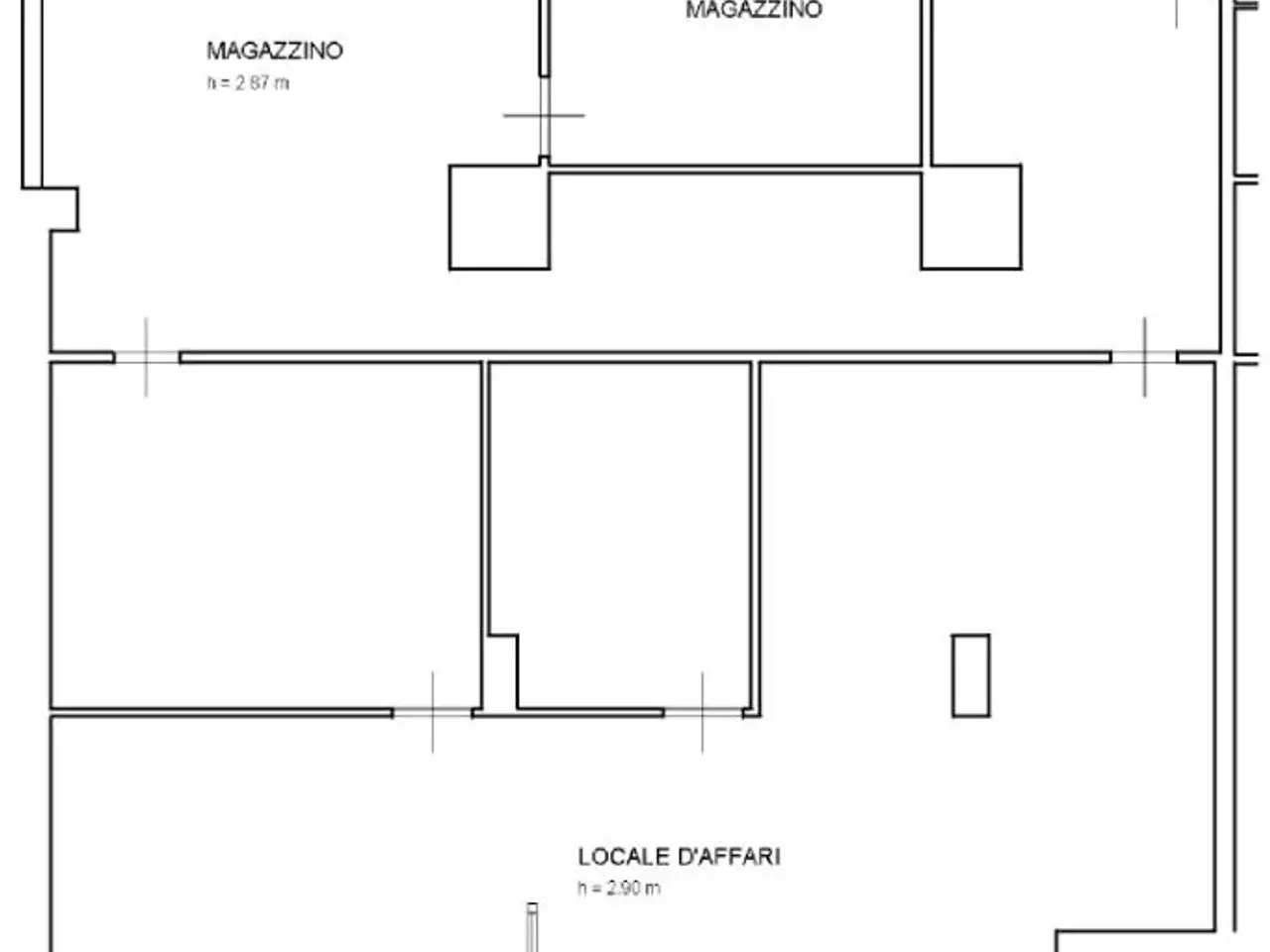Negozio in Via Lionello Stock 4, Trieste, {3} - Planimetria 1