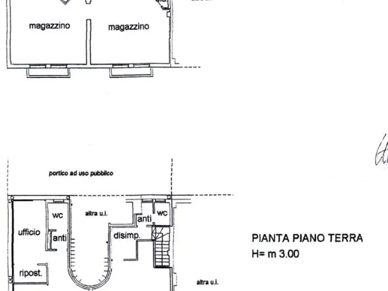 Ufficio in Via Albertino da Corona, Treviso, {3} - Planimetria 1