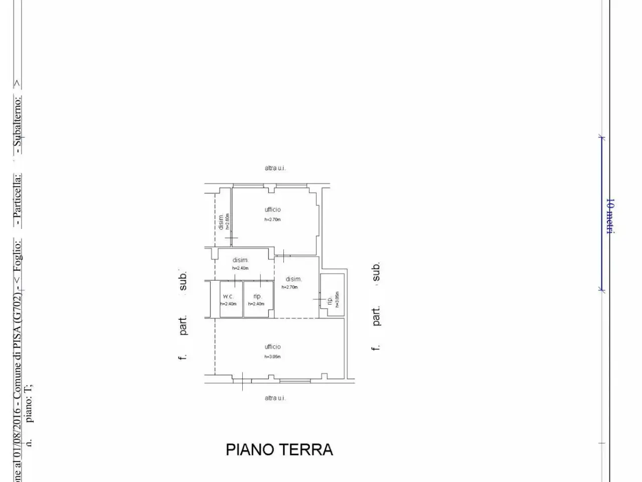 Ufficio in Viale delle Piagge 50, Pisa, {3} - Planimetria 1