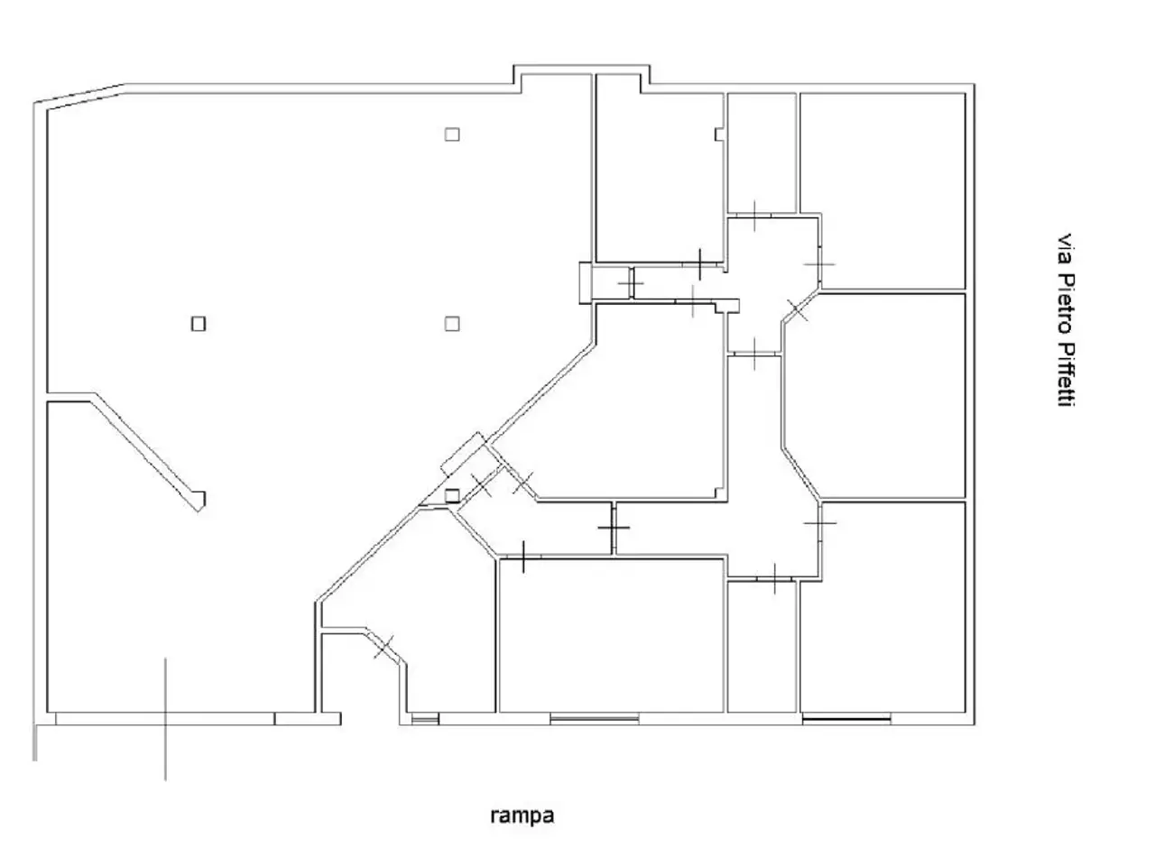 Magazzino in Via Pietro Piffetti 70, Roma, {3} - Planimetria 1
