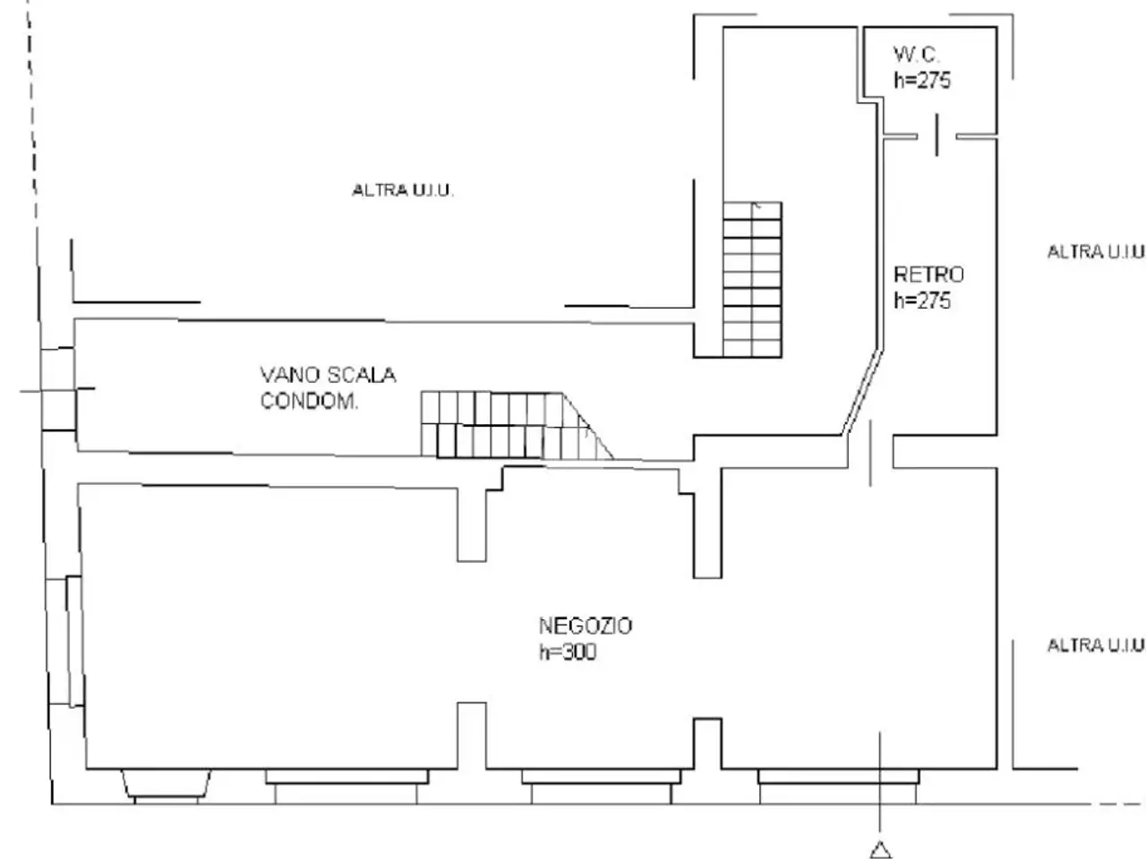 Negozio in Piazza Giuseppe Garibaldi 1, Langhirano, {3} - Planimetria 1