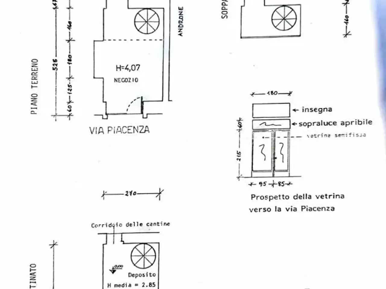 Negozio in Via Piacenza 20, Milano, {3} - Planimetria 1