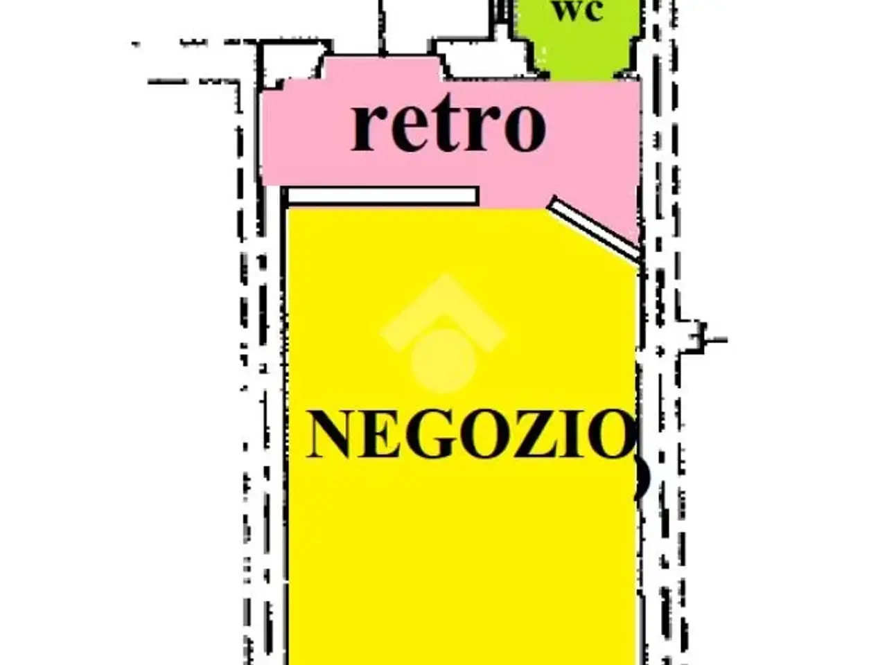 Negozio in Piazza Giuseppe Garibaldi 52, Alessandria, {3} - Planimetria 1