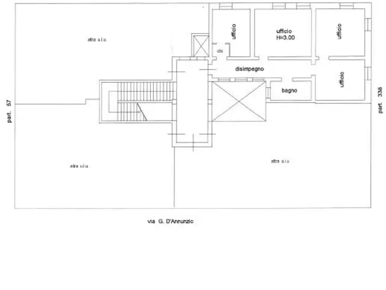Ufficio in Via Gabriele d'Annunzio 69, Pescara, {3} - Planimetria 1