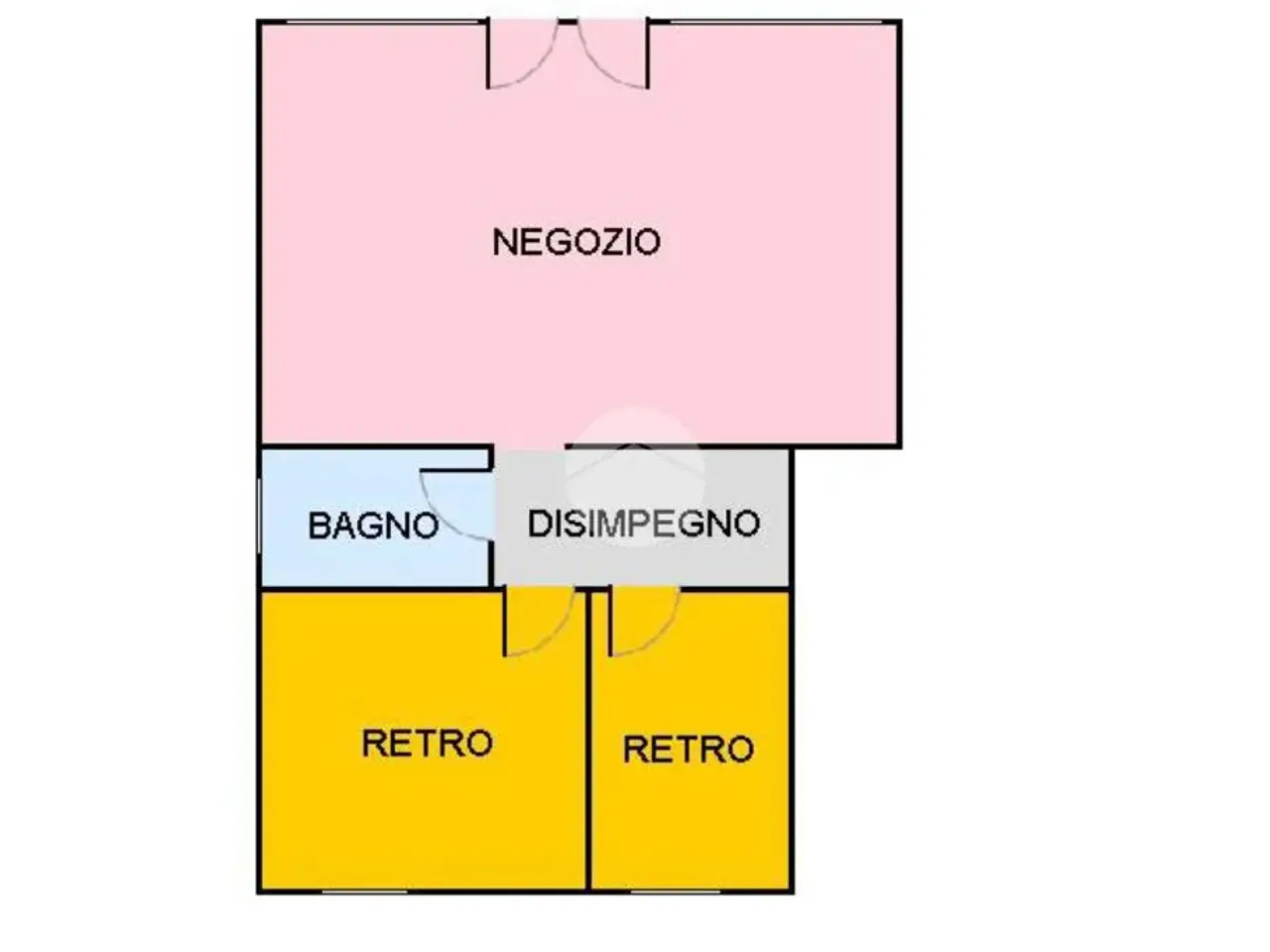Negozio in Via Fratelli Rosselli 132, Biella, {3} - Planimetria 1