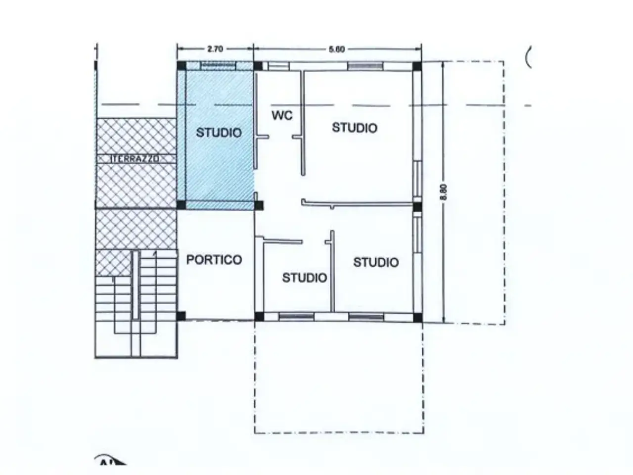 Ufficio in Viale Fabrateria Vetus, Ceccano, {3} - Planimetria 1