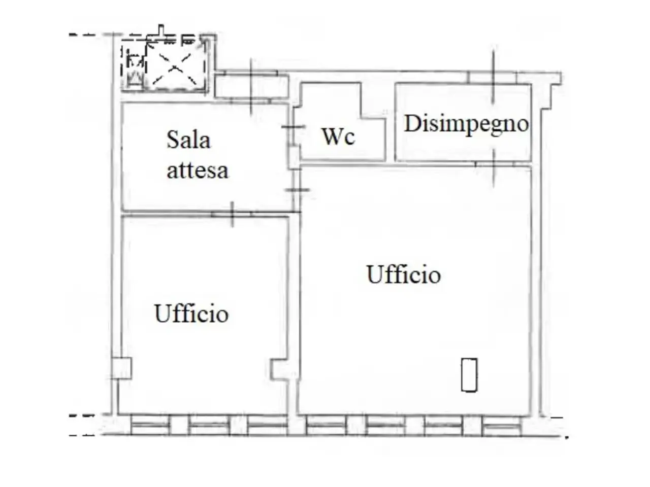 Ufficio in Piazza Garibaldi 34, Saluzzo, {3} - Planimetria 1