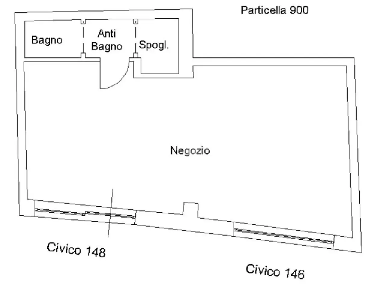 Negozio in Vle Tirreno 146, Roma, {3} - Planimetria 1