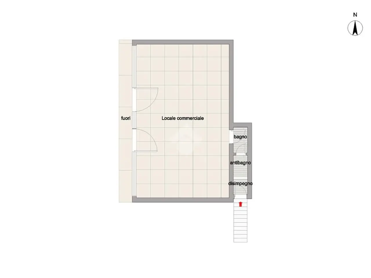 Negozio in Via Umberto 5, Endine Gaiano, {3} - Planimetria 1