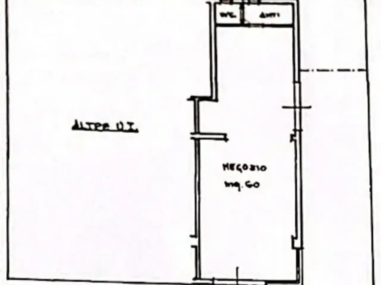 Negozio in Viale Mantova, Rimini, {3} - Planimetria 1