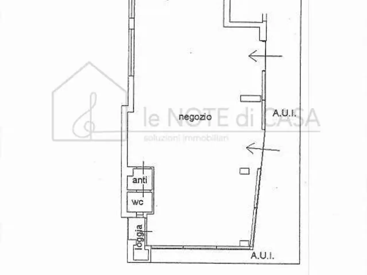 Negozio in Via Emilia 383, Rimini, {3} - Planimetria 1