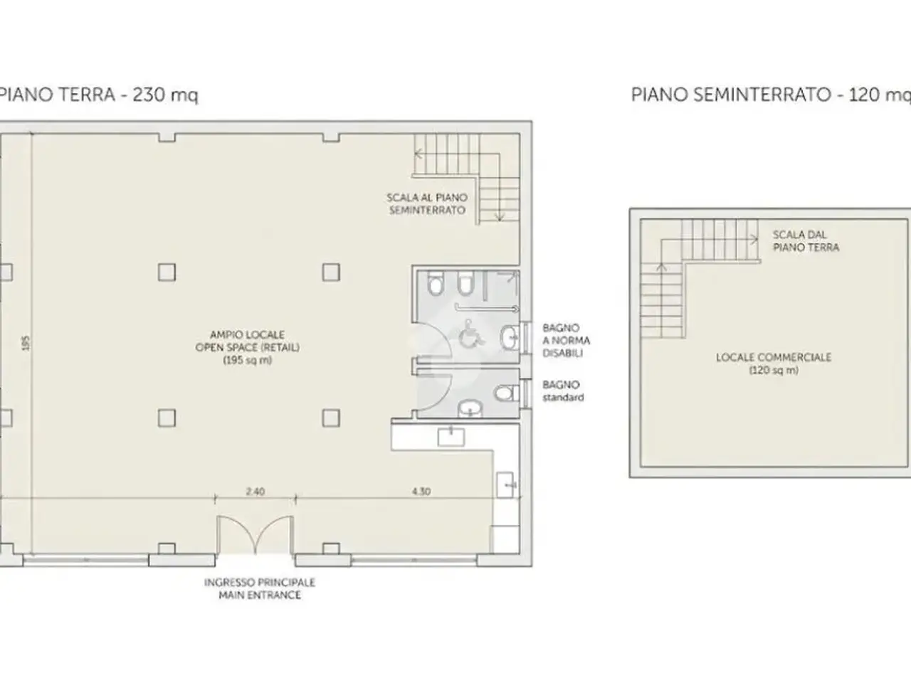 Ufficio in Piazza Vittorio Emanuele 53, Orzinuovi, {3} - Planimetria 1