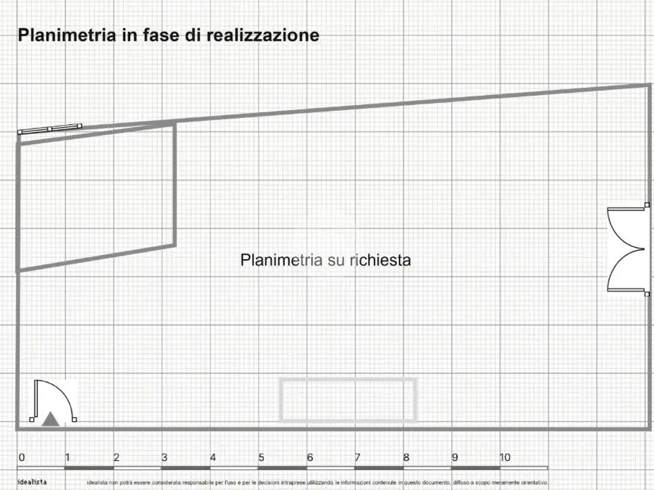 Negozio in Via 25 Aprile 74, Rovato, {3} - Planimetria 1
