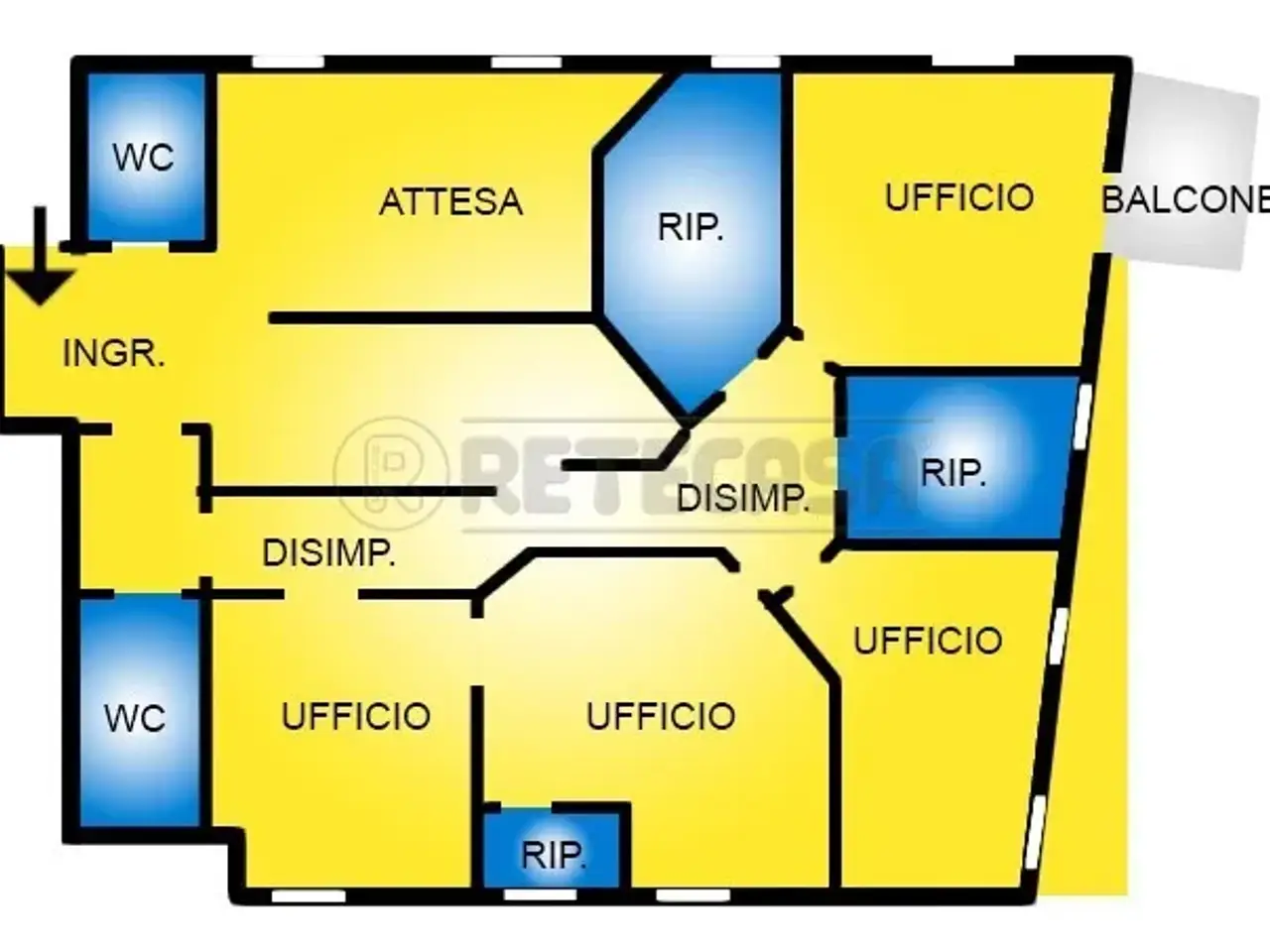 Ufficio in vendita, Valdagno - Planimetria 1