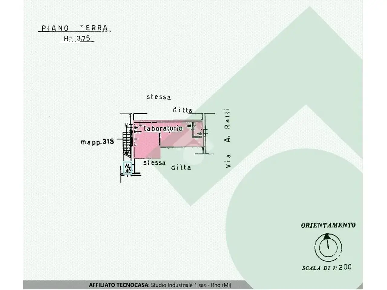 Ufficio in Via Achille Ratti 49, Rho, {3} - Planimetria 1