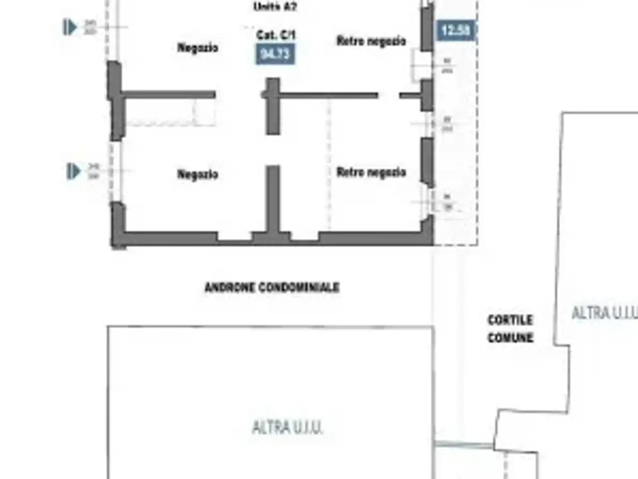 Negozio in Via Novara 216, Milano, {3} - Planimetria 1