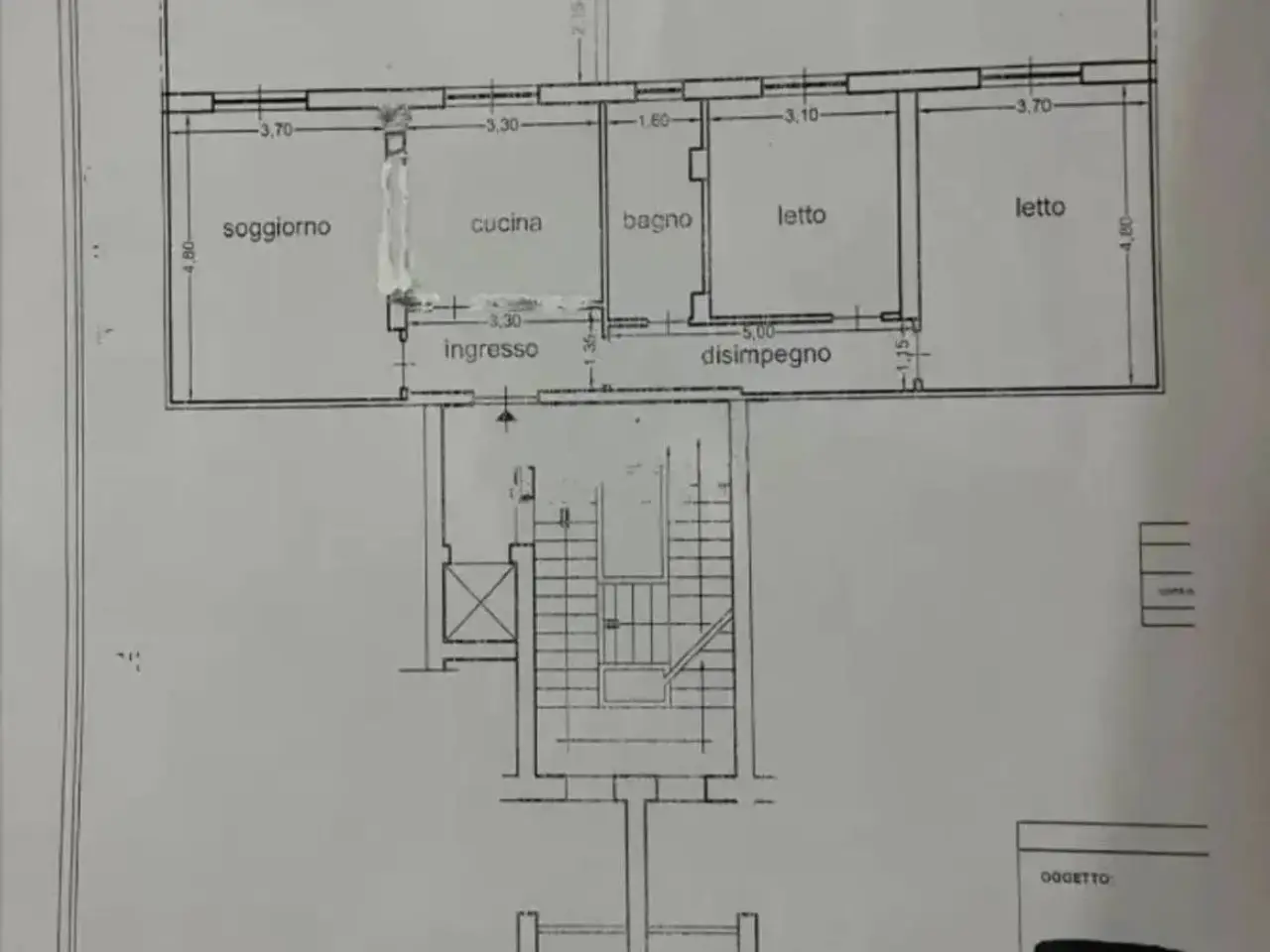 Trilocale in Corso Don Luigi Sturzo, Trani - Planimetria 1