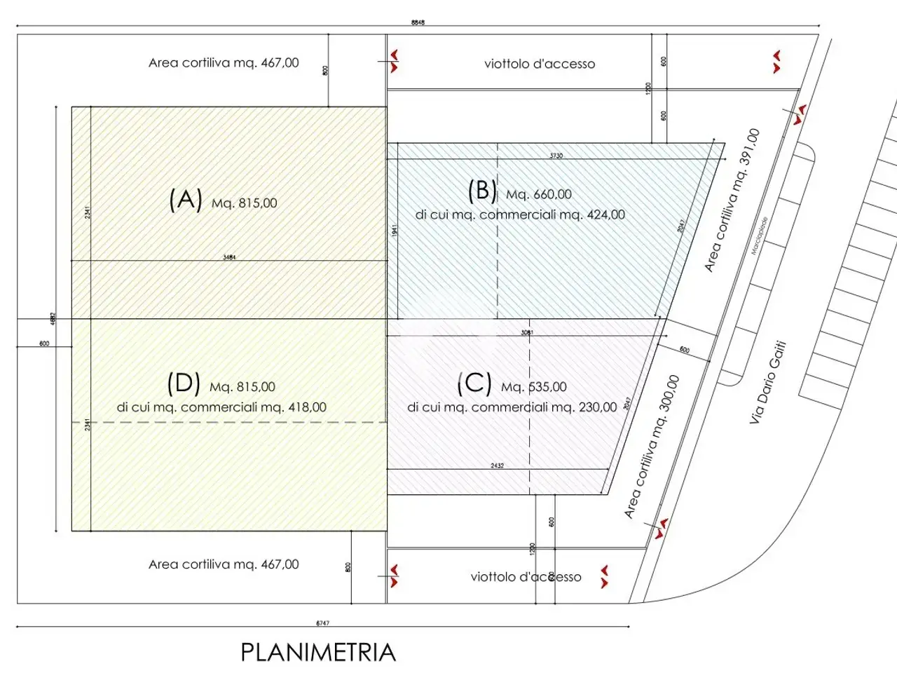Magazzino in Via della Pace 29, Correggio, {3} - Planimetria 1