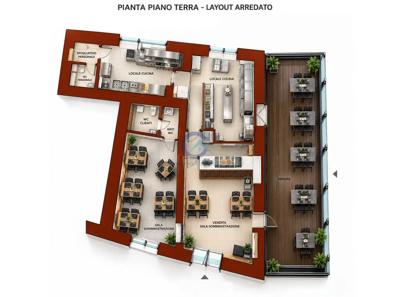 Pizzeria in , Catanzaro, {3} - Planimetria 1
