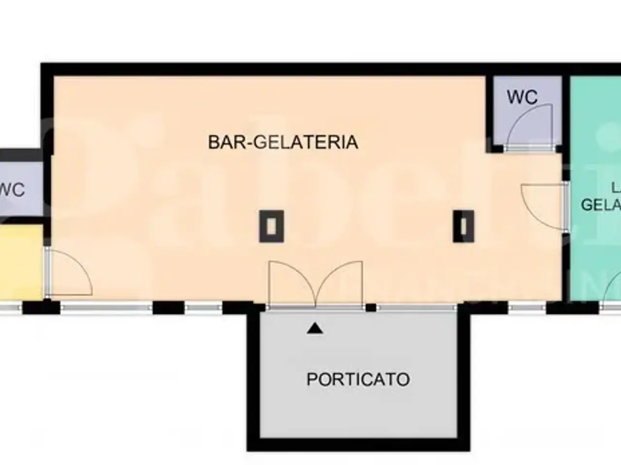 Negozio in Via Ferruccio Parri , Bologna, {3} - Planimetria 1