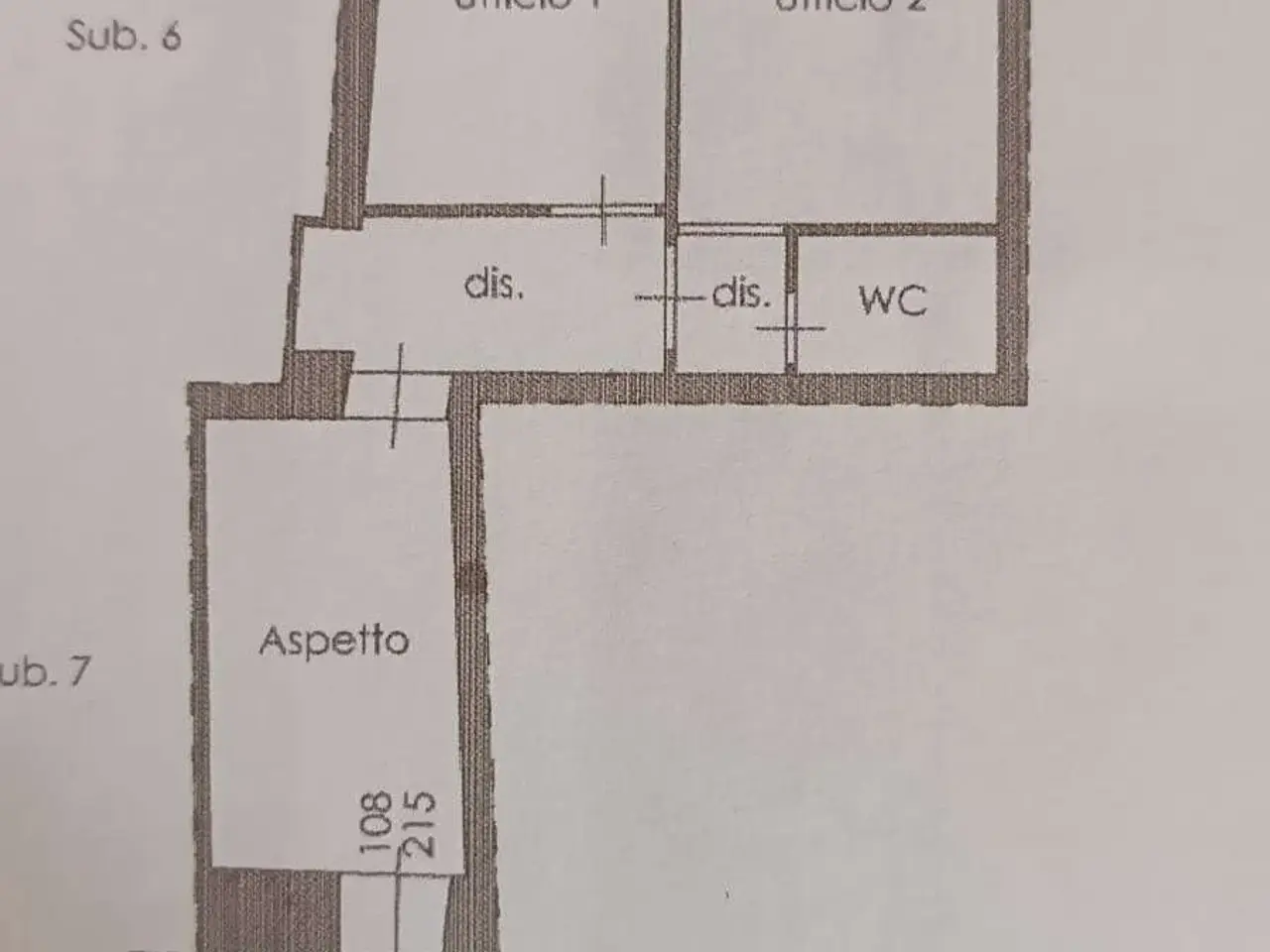 Ufficio in Via Roma  43, Tempio Pausania, {3} - Planimetria 1