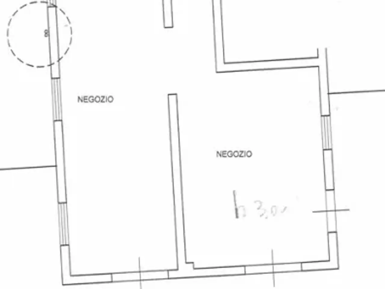 Negozio in Via Nicolao Dorati, Lucca, {3} - Planimetria 1