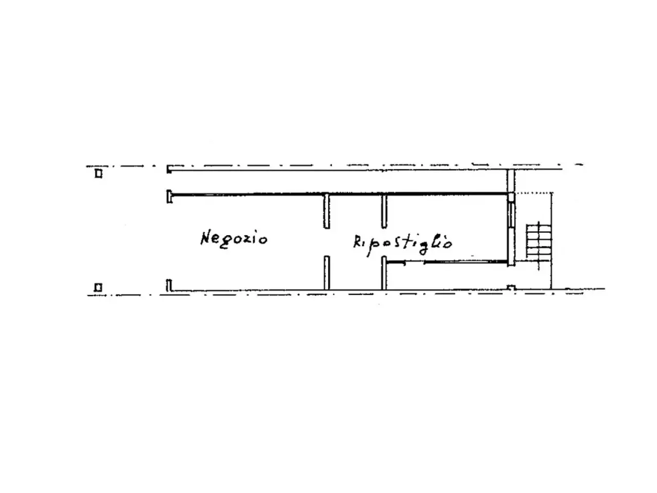 Negozio in Via Cavour, Meldola, {3} - Planimetria 1