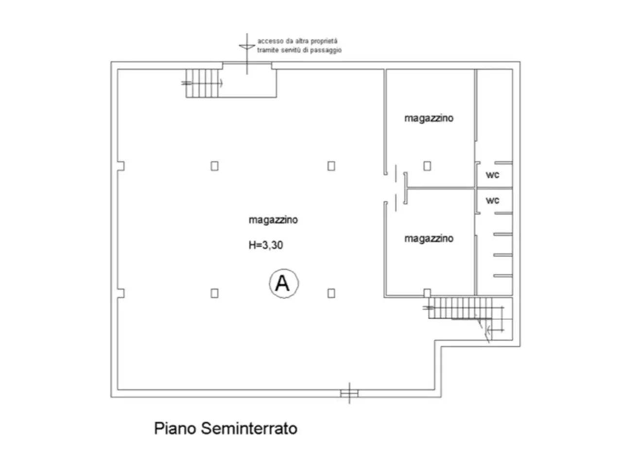 Magazzino in Corso Camillo Benso Conte di Cavour 64, Trino, {3} - Planimetria 1