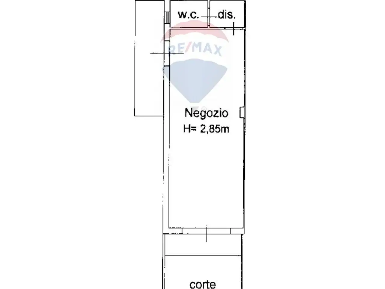 Negozio in Via Umberto I 124, Gaggi, {3} - Planimetria 1