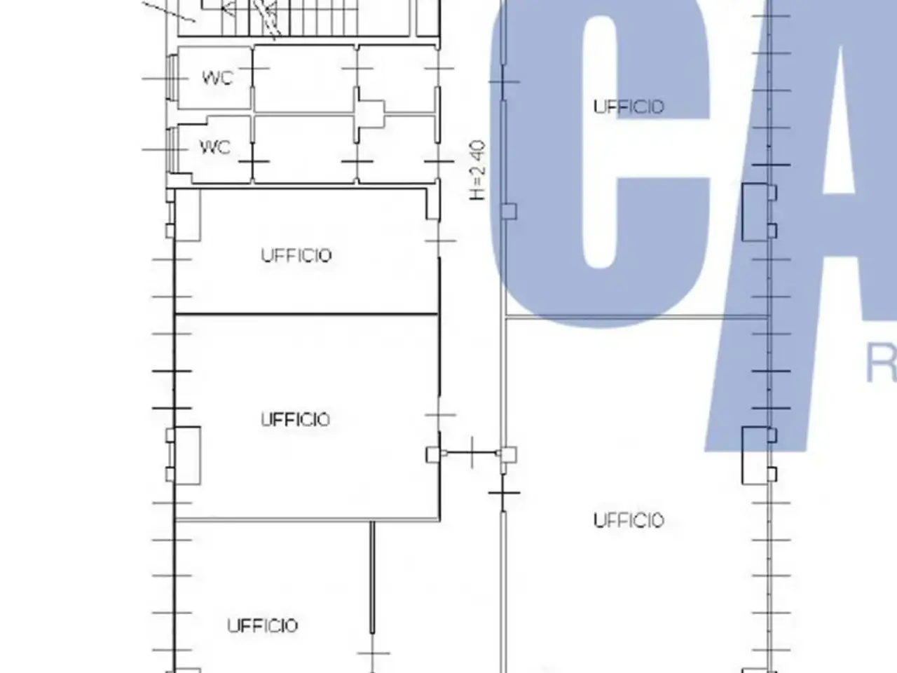 Ufficio in Via di Vittorio G., Segrate, {3} - Planimetria 1