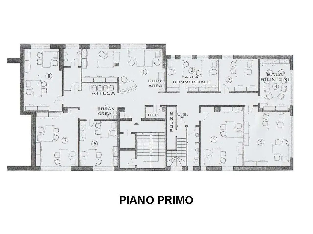 Ufficio in , Bergamo, {3} - Planimetria 1