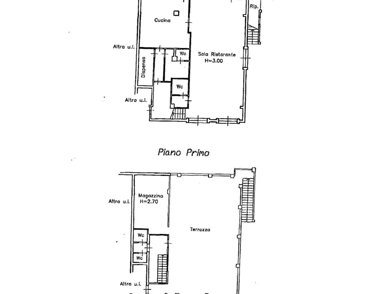 Palazzina commerciale in Via Aurelia Nord 10, Follonica, {3} - Planimetria 1