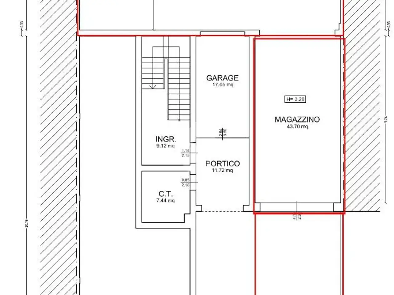Capannone in Via Cisa 95, Borgo Virgilio, {3} - Planimetria 1