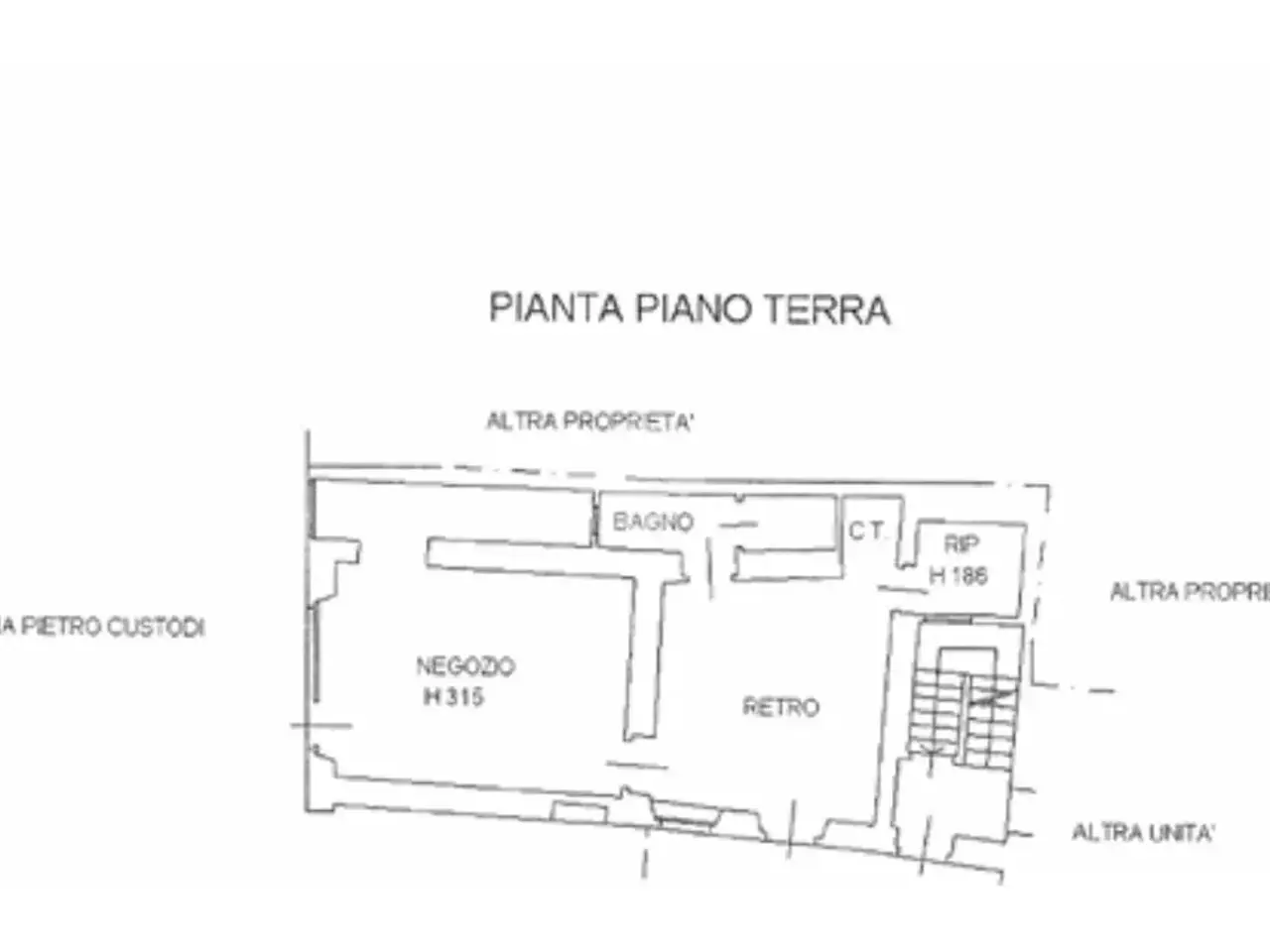 Negozio in Via Pietro Custodi 34, Galliate, {3} - Planimetria 1