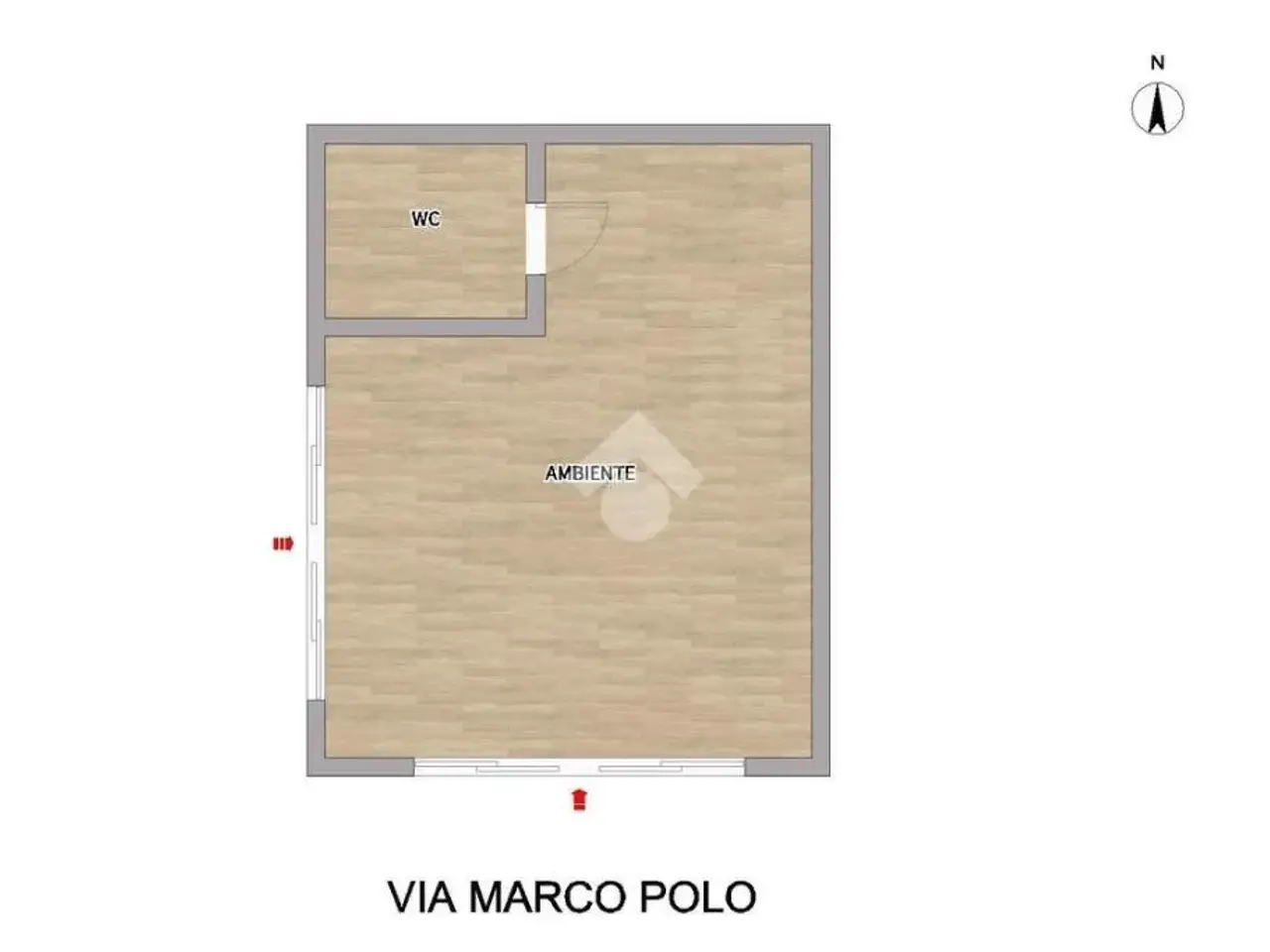 Negozio in Via Marco Polo 12, Palermo, {3} - Planimetria 1