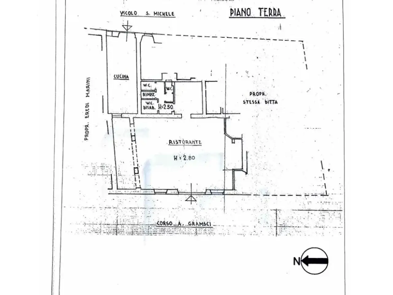 Negozio in Corso Gramsci 112, Pistoia, {3} - Planimetria 1