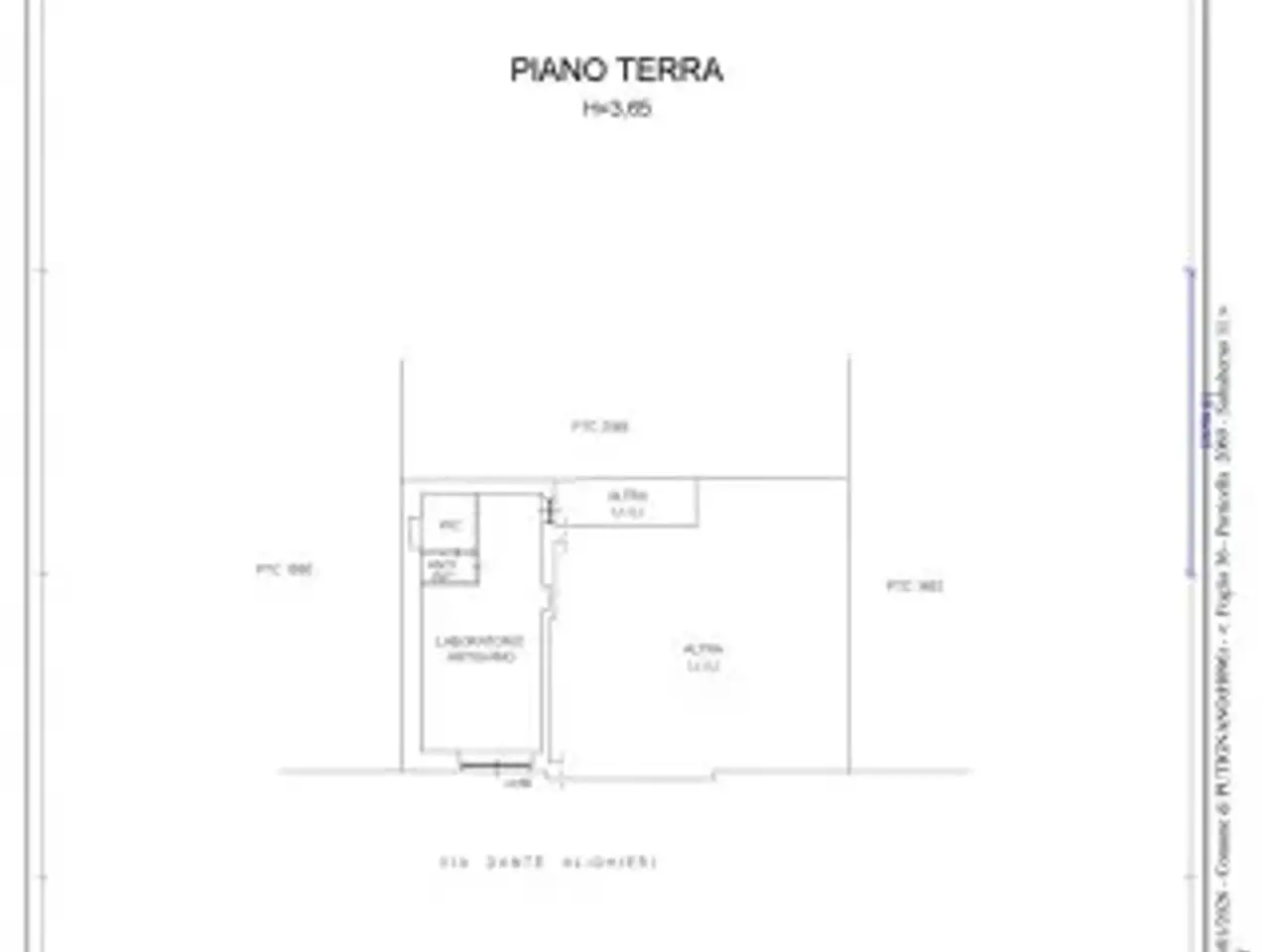 Negozio in Via Dante Alighieri 66, Putignano, {3} - Planimetria 1
