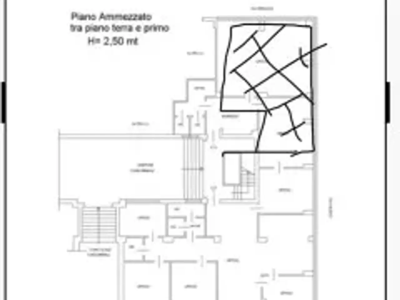 Ufficio in Via Camillo Benso di Cavour 88, Palermo, {3} - Planimetria 1