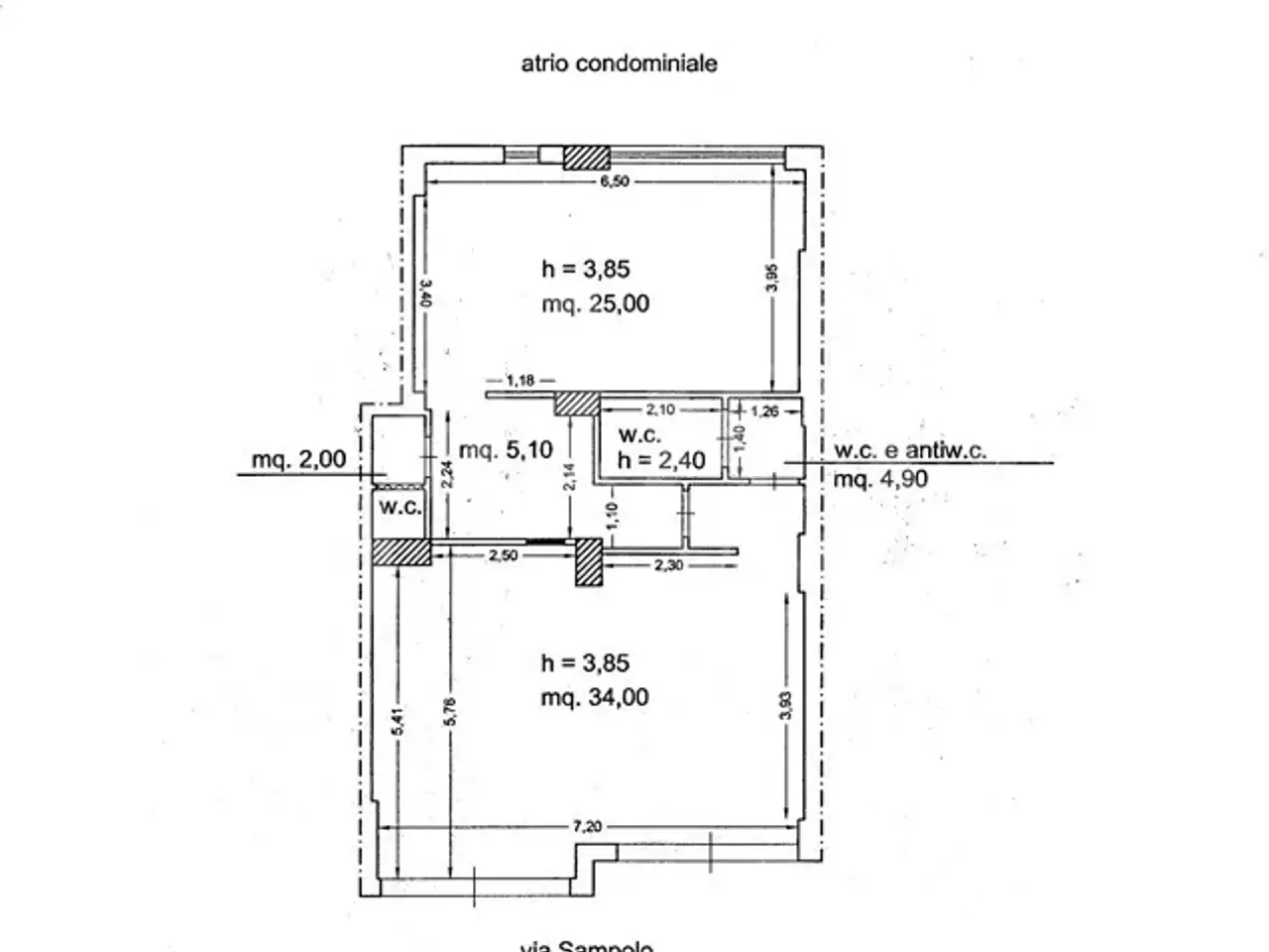 Negozio in Via Sampolo 84, Palermo, {3} - Planimetria 1