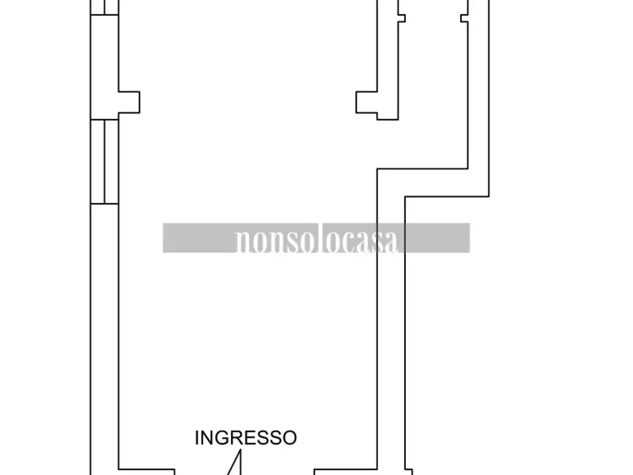 Negozio in Via Alessandro Manzoni 304, Perugia, {3} - Planimetria 1