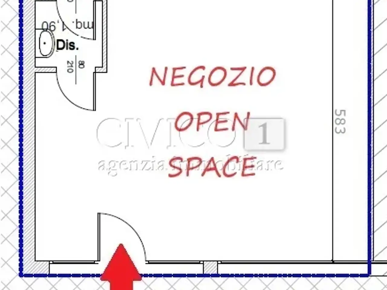 Palazzina commerciale in Galleria Venezia, Vigodarzere, {3} - Planimetria 1