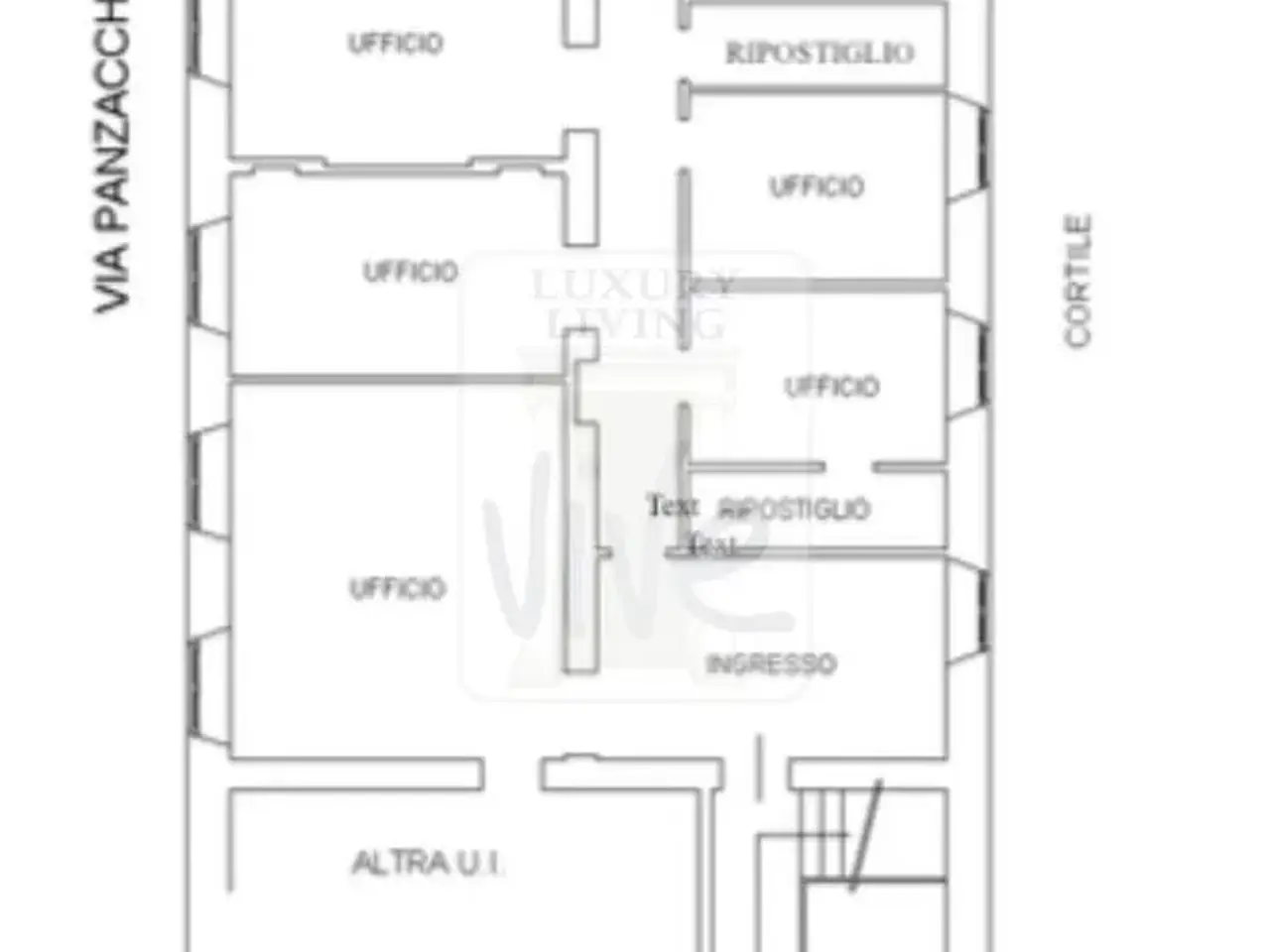 Ufficio in Via De Togni, Milano, {3} - Planimetria 1