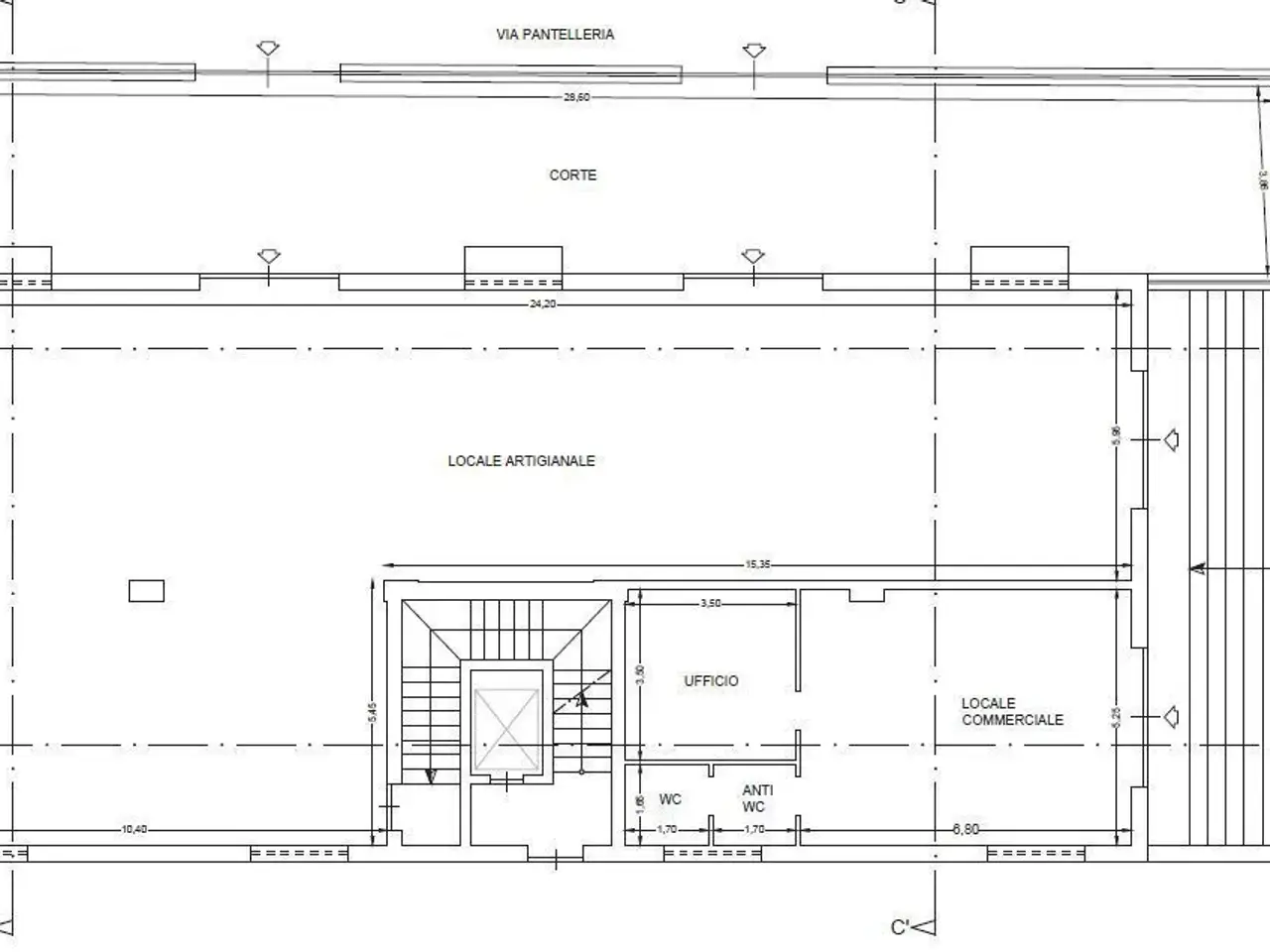 Capannone in Via Pantelleria 60, Casoria, {3} - Planimetria 1