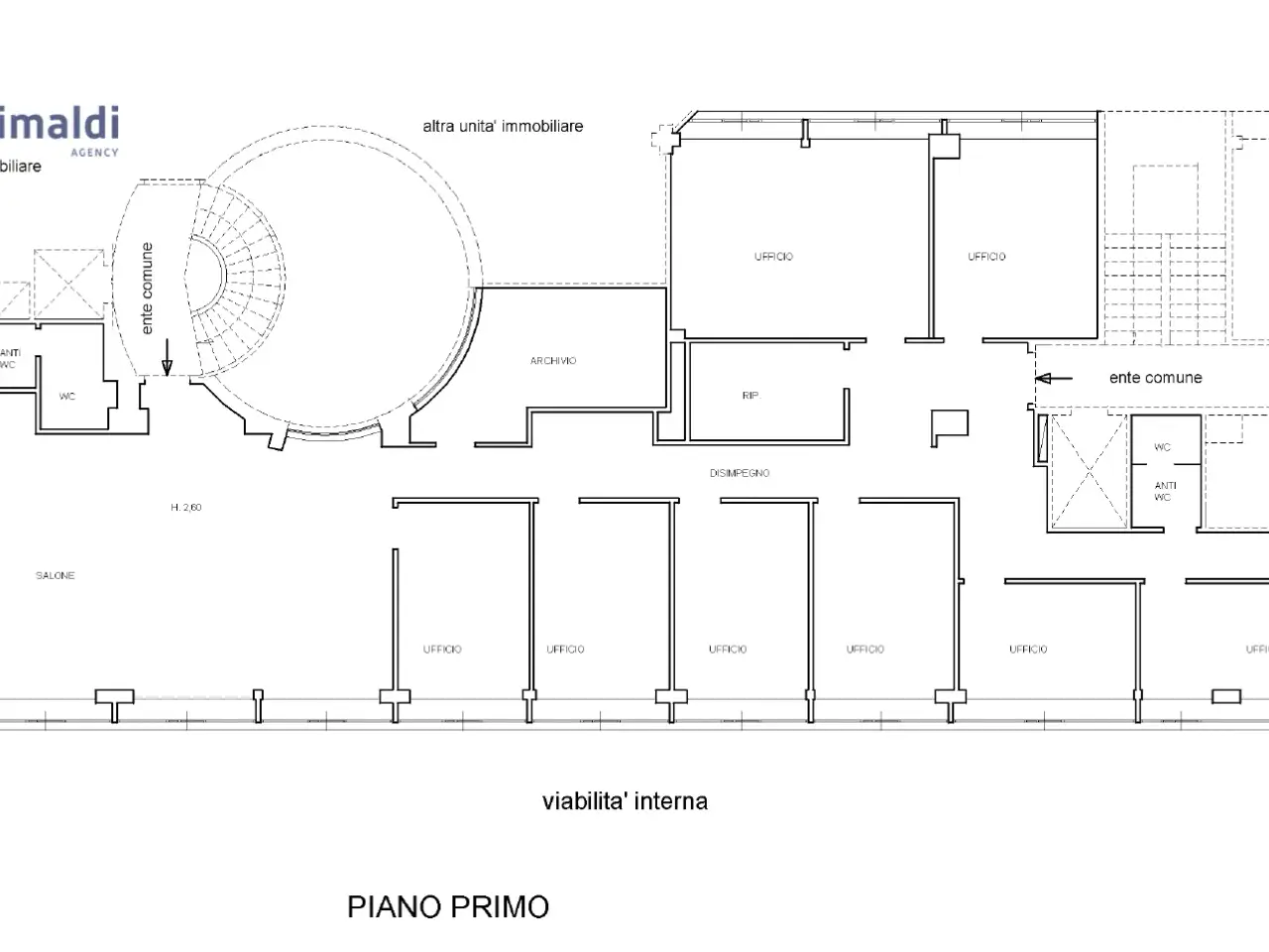 Ufficio in Via Sicilia 7, Perugia, {3} - Planimetria 1