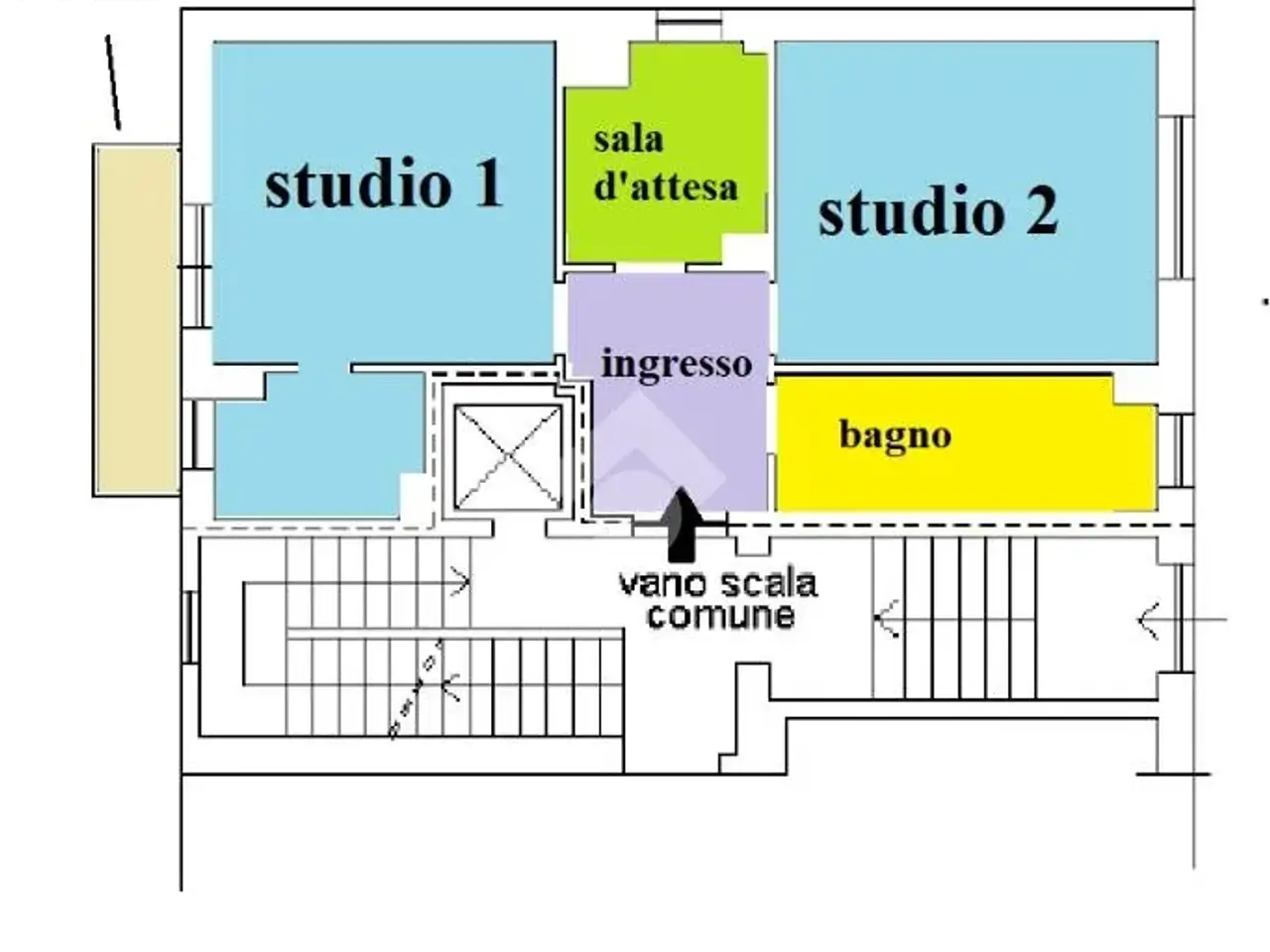 Ufficio in Via Riccardo Wagner 32, Alessandria, {3} - Planimetria 1